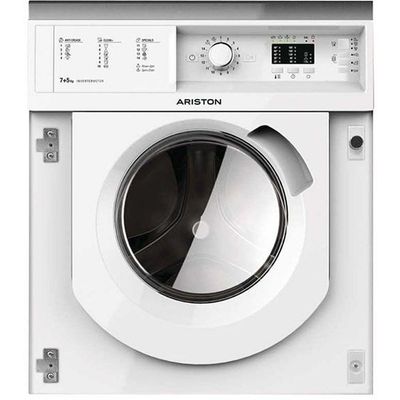 Ariston 7 Kg/5 Kg Fully Automatic Front Load Washer Dryer Combo 1200 RPM BIWDHL75128MEA White